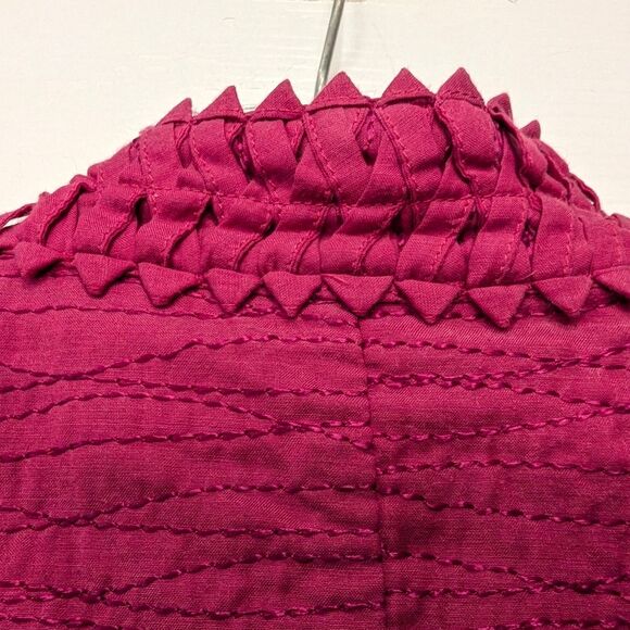 Chicos women's embroidered purple Cottagecore open front blazer cardigan sz 3 XL - Picture 7 of 9